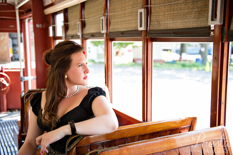 NYC Retro Pin Up Photographer | Shore Line Trolley Museum (Part 2)
